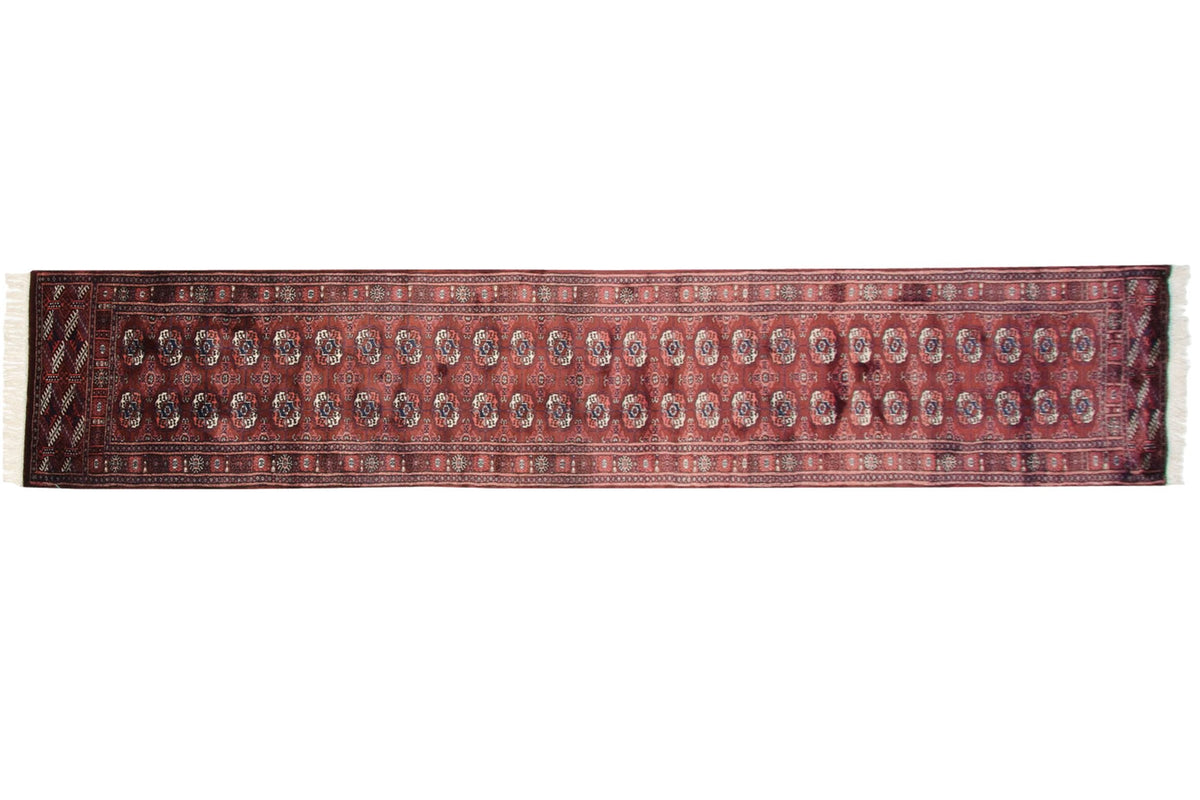 2.5x12 Vintage Fine Bokhara Rug Runner
