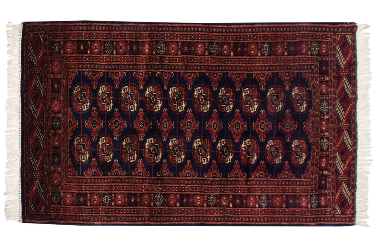 3x5.5 Vintage Fine Bokhara Rug