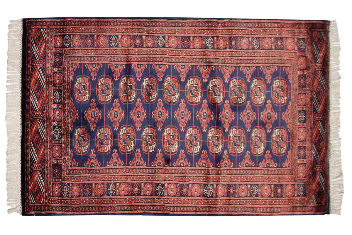 3x5.5 Vintage Fine Bokhara Rug