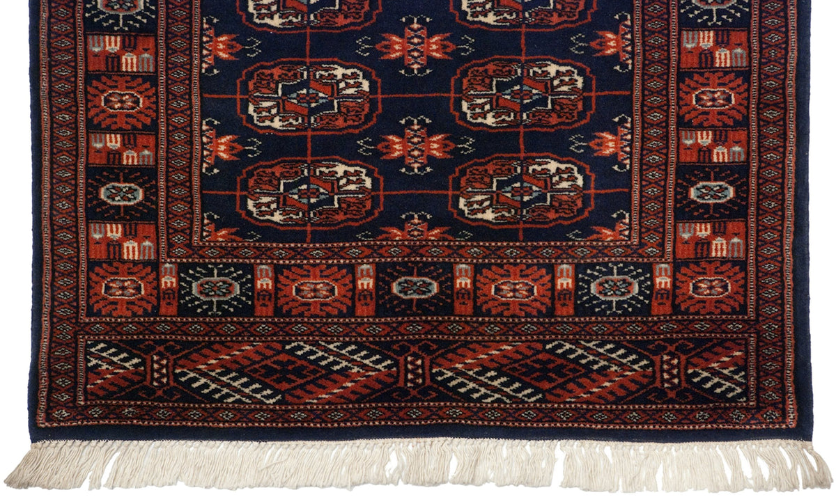 2.5x2.5 Vintage Fine Bokhara Square Rug Mat