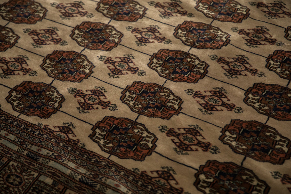 9x12 Vintage Fine Bokhara Carpet