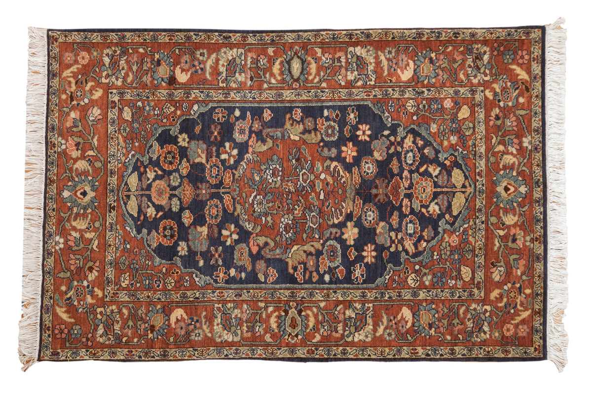 4x6 Vintage Armenian Hamadan Design Rug