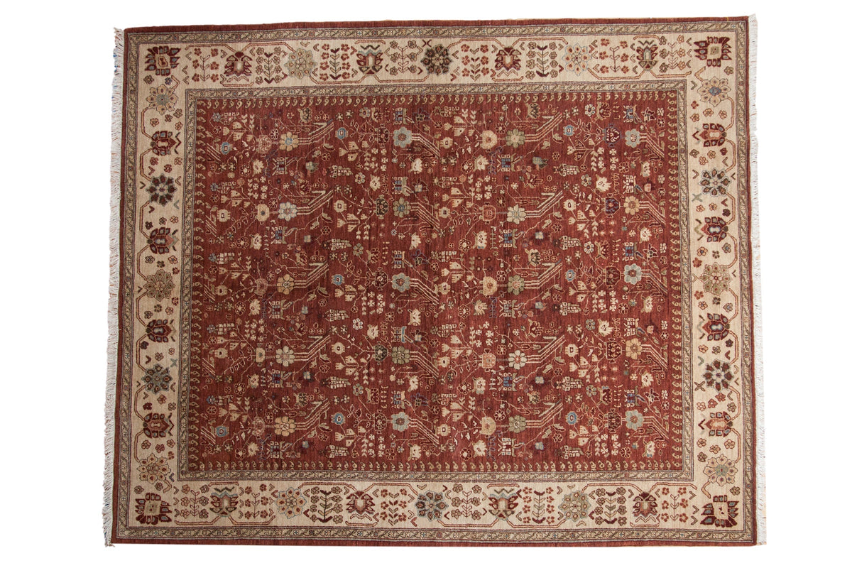 8x10 Vintage Armenian Hamadan Design Carpet