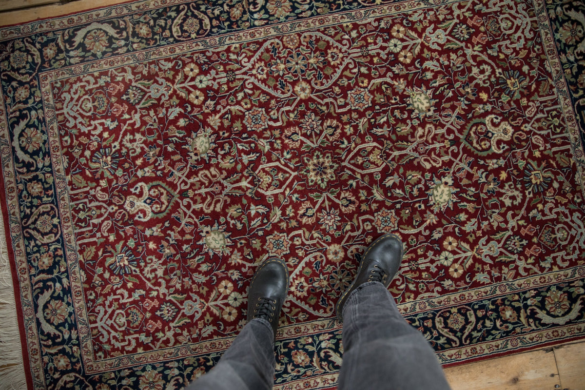 4x6 Fine Indian Tabriz Design Rug