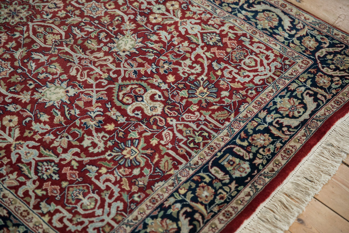 4x6 Fine Indian Tabriz Design Rug