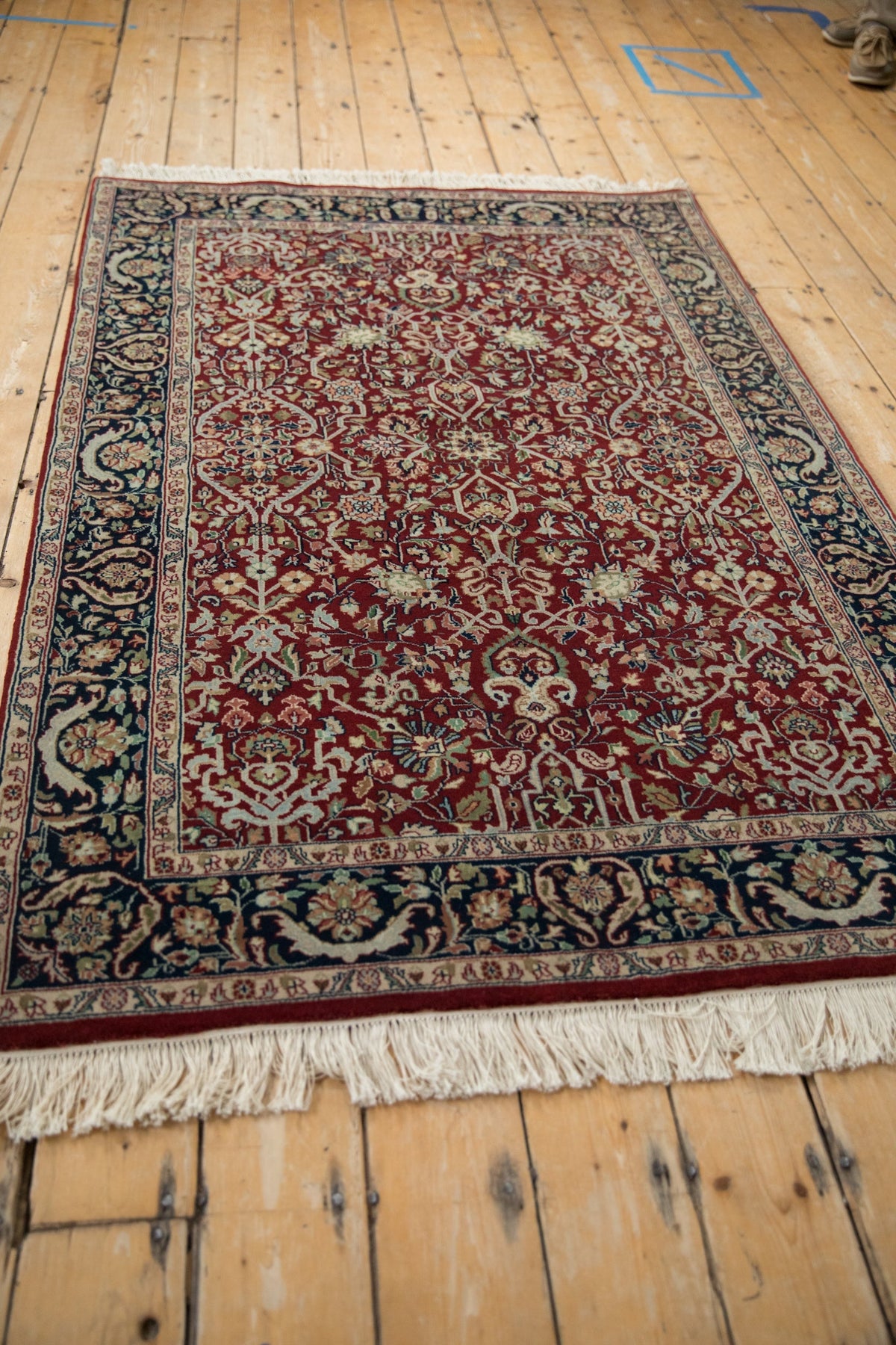 4x6 Fine Indian Tabriz Design Rug