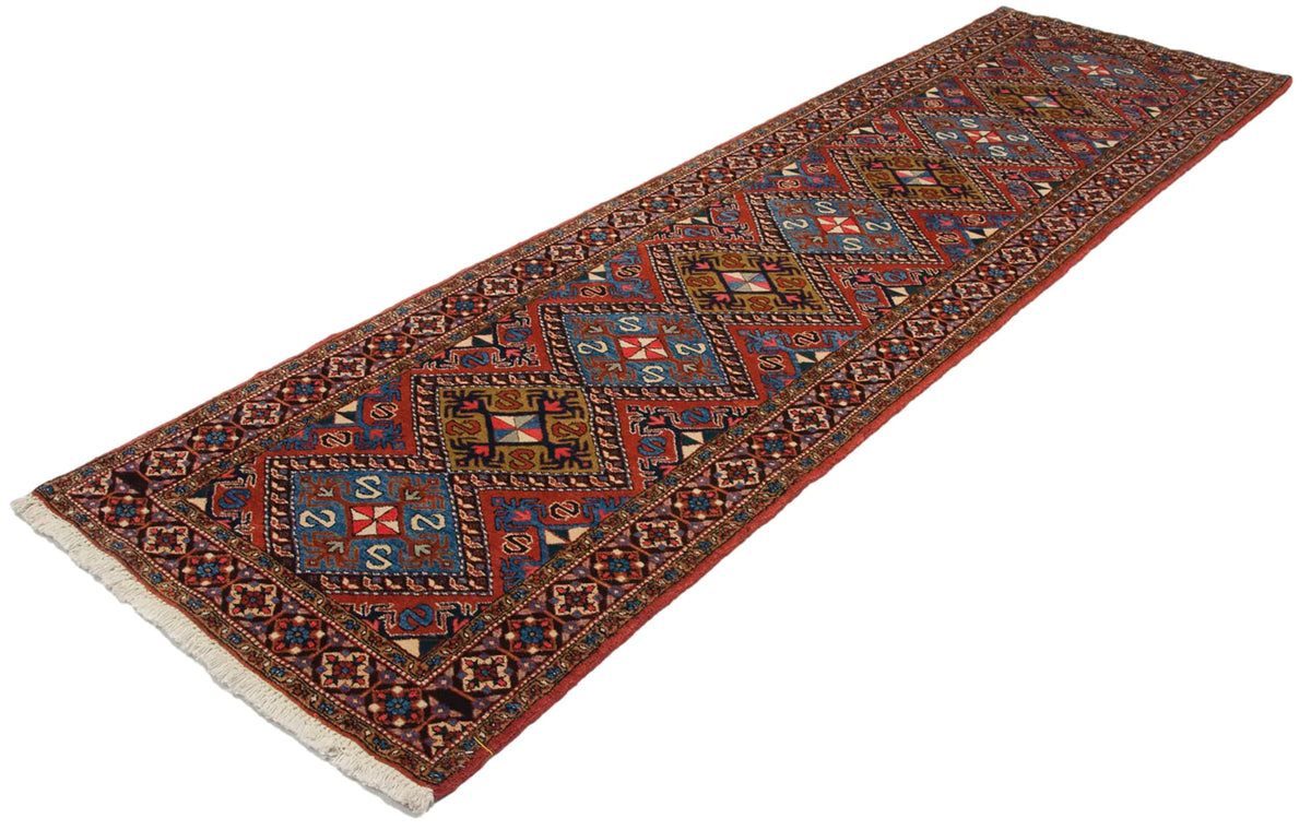 3x11.5 Vintage Ardebil Rug Runner