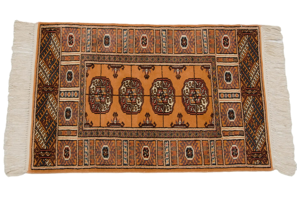2x3 Vintage Indian Bokhara Design Rug Mat