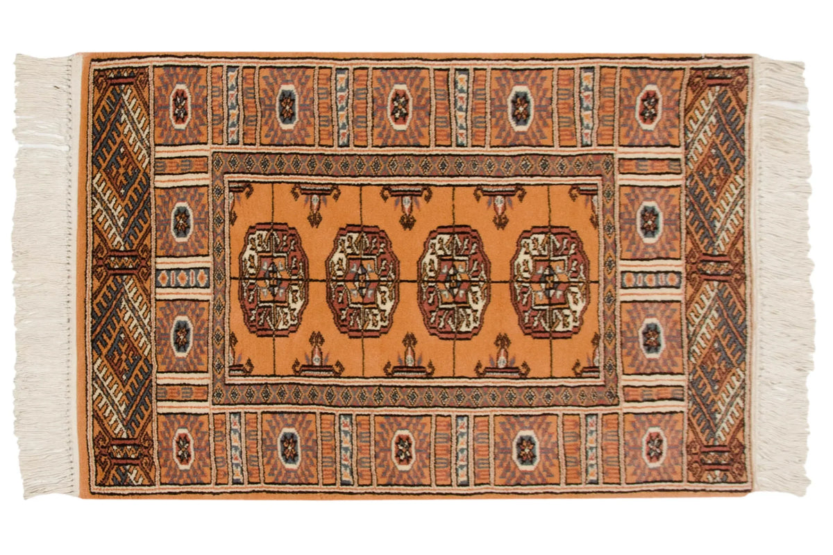 2x3 Vintage Indian Bokhara Design Rug Mat