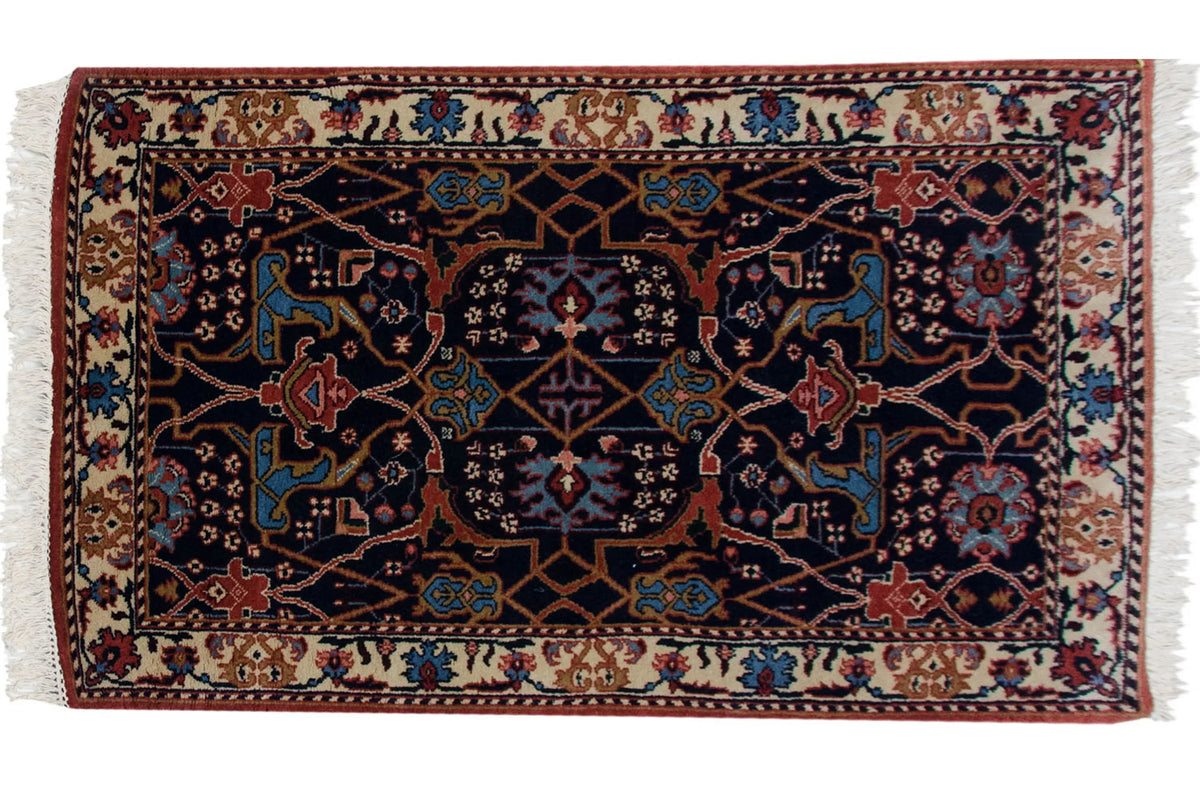3.5x5.5 Vintage Indian Bijar Design Rug