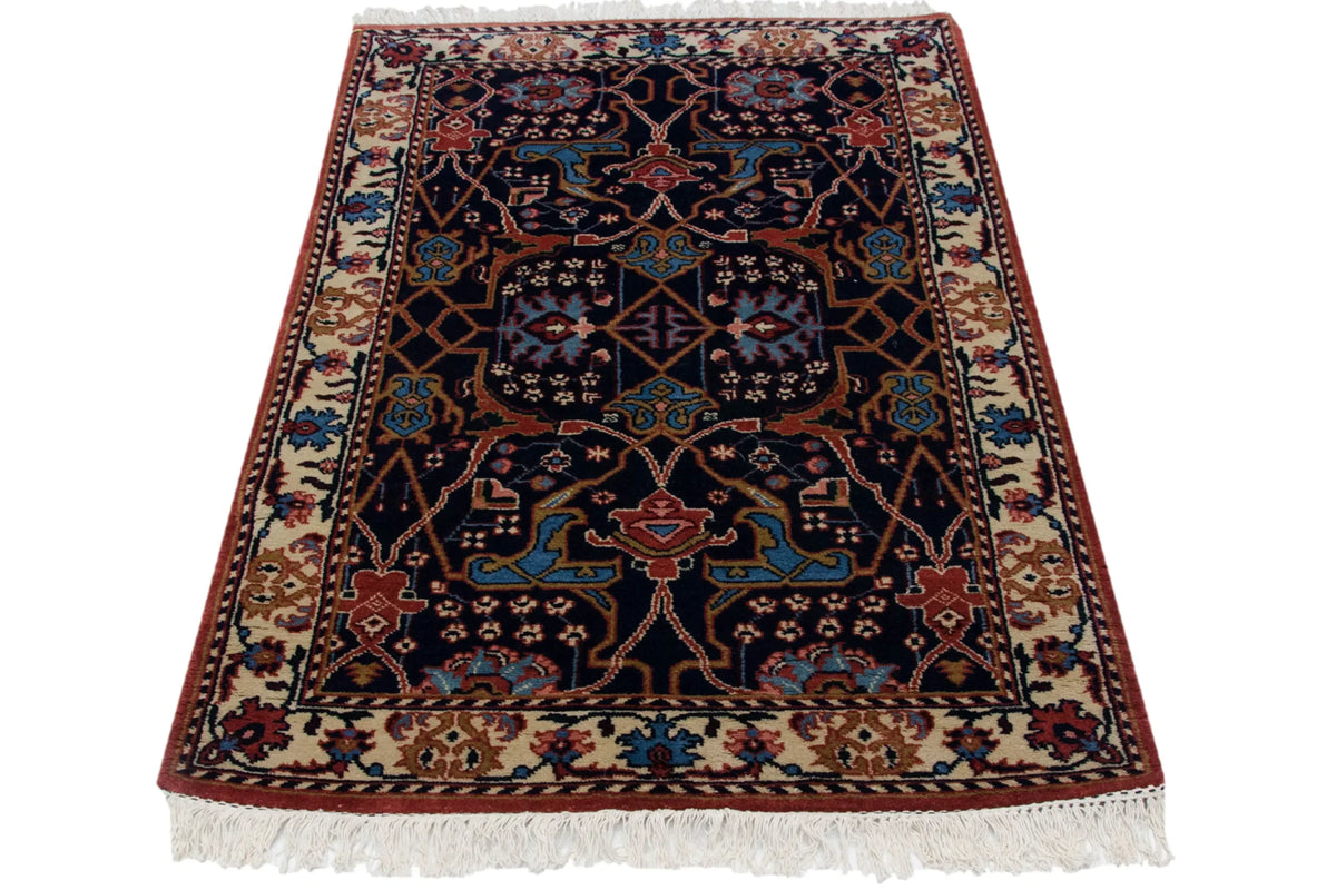 3.5x5.5 Vintage Indian Bijar Design Rug
