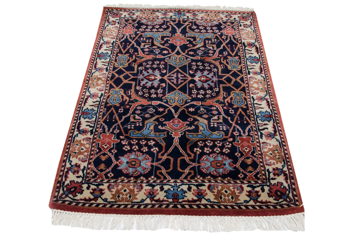 3.5x5.5 Vintage Indian Bijar Design Rug