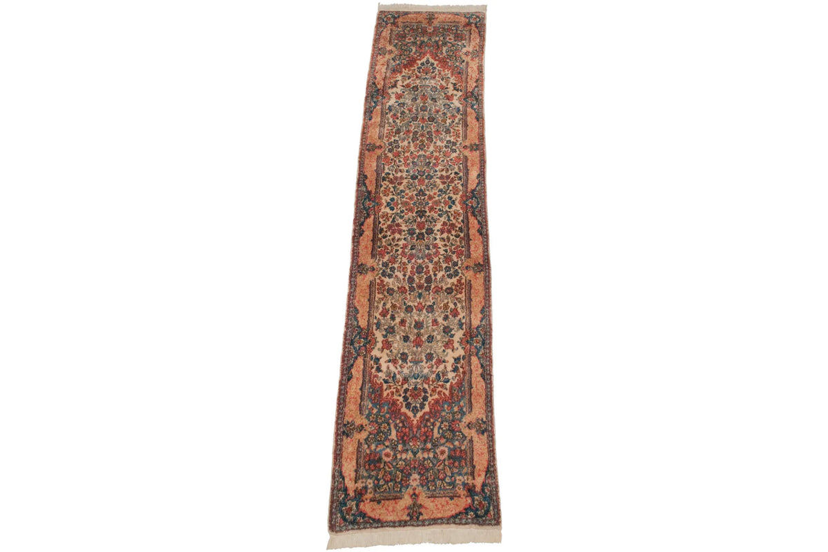 2.5x11 Vintage Kerman Rug Runner