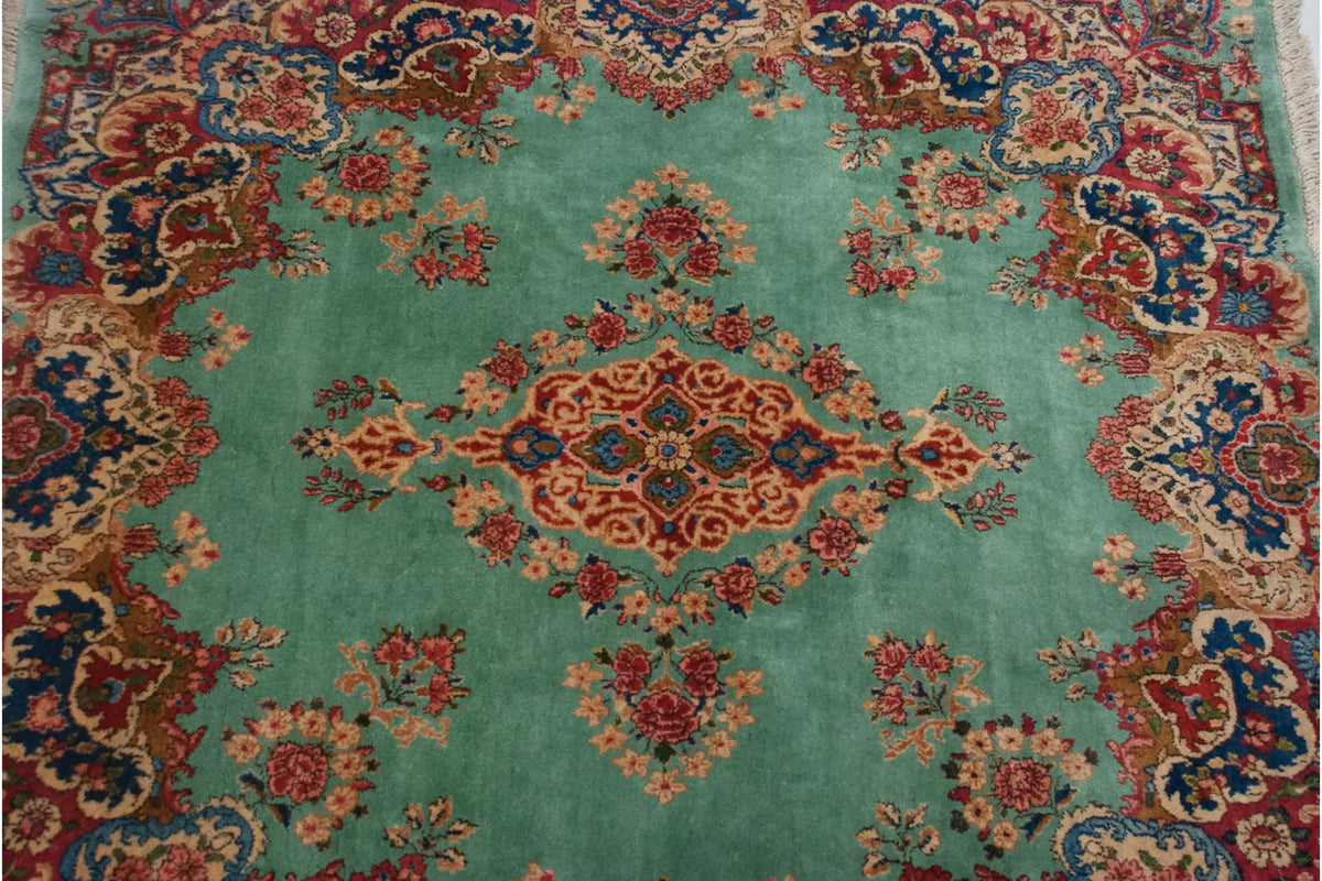 4.5x5 Vintage Kerman Square Rug