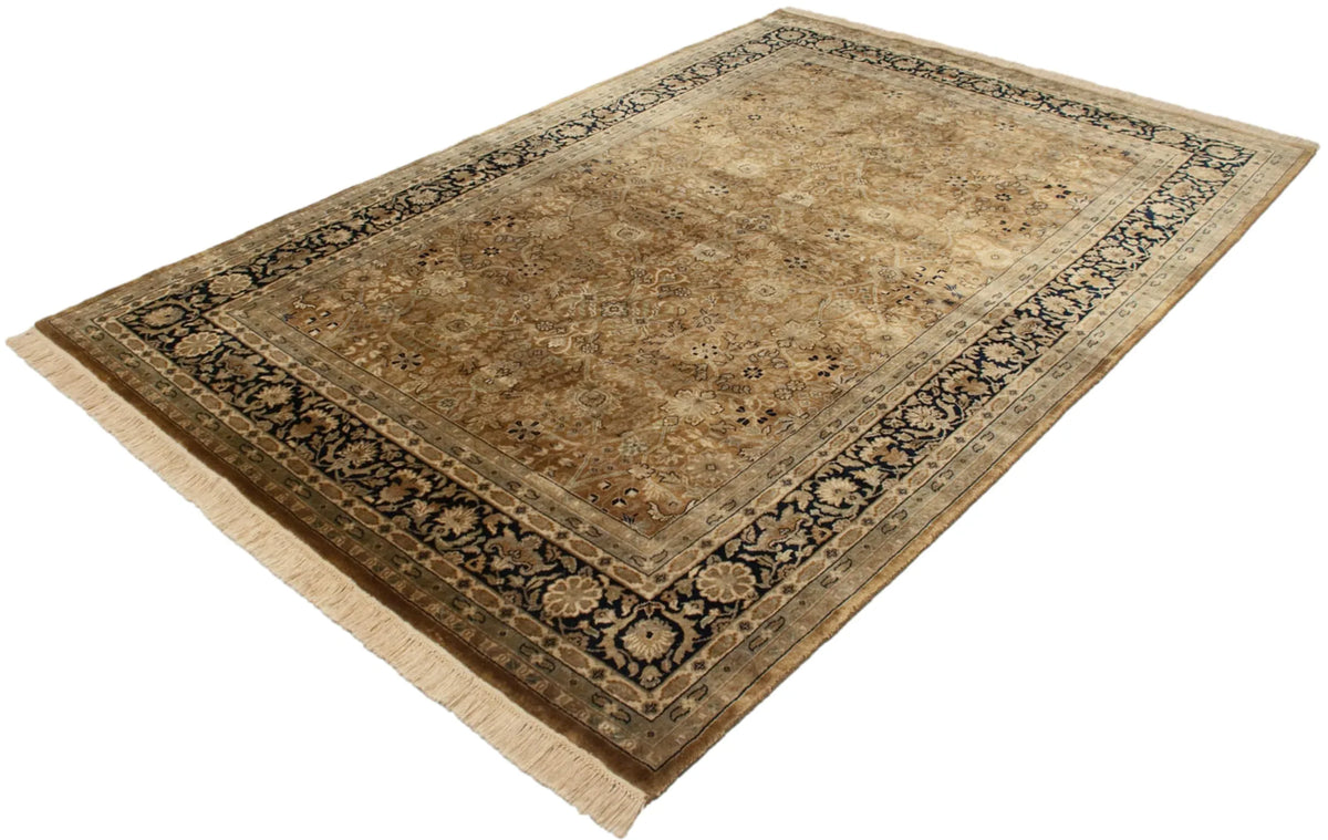 6x9 Vintage Indian Tabriz Design Carpet
