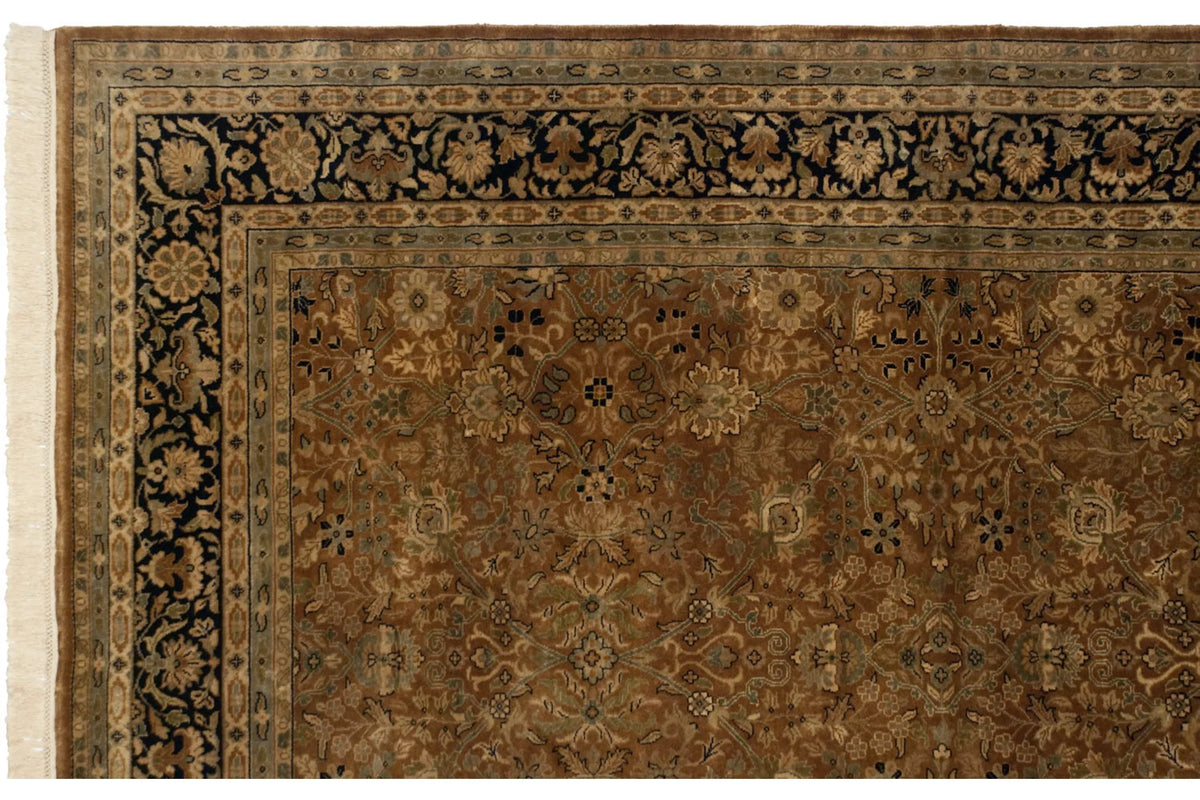 6x9 Vintage Indian Tabriz Design Carpet
