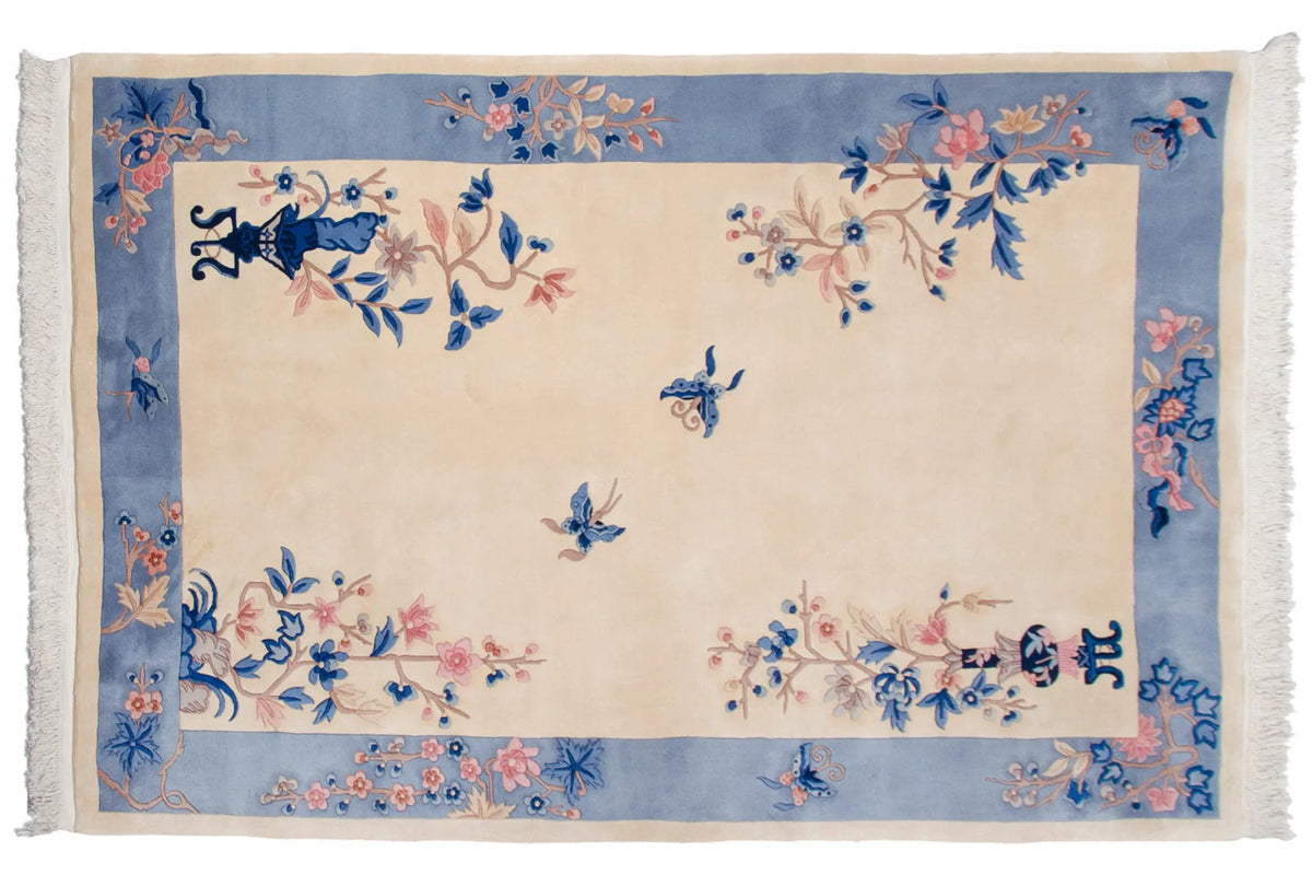 6x9 Vintage Art Deco Carpet