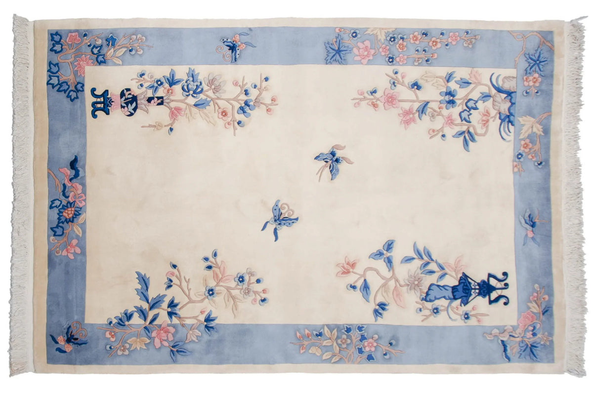 6x9 Vintage Art Deco Carpet