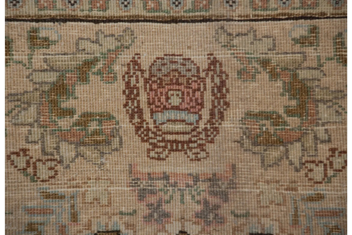 12x17.5 Vintage Tabriz Carpet