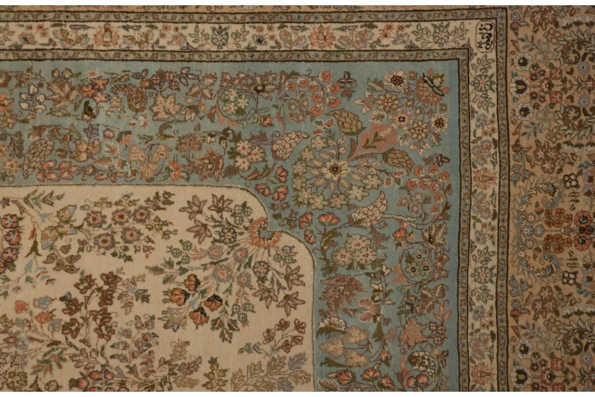 12x17.5 Vintage Tabriz Carpet