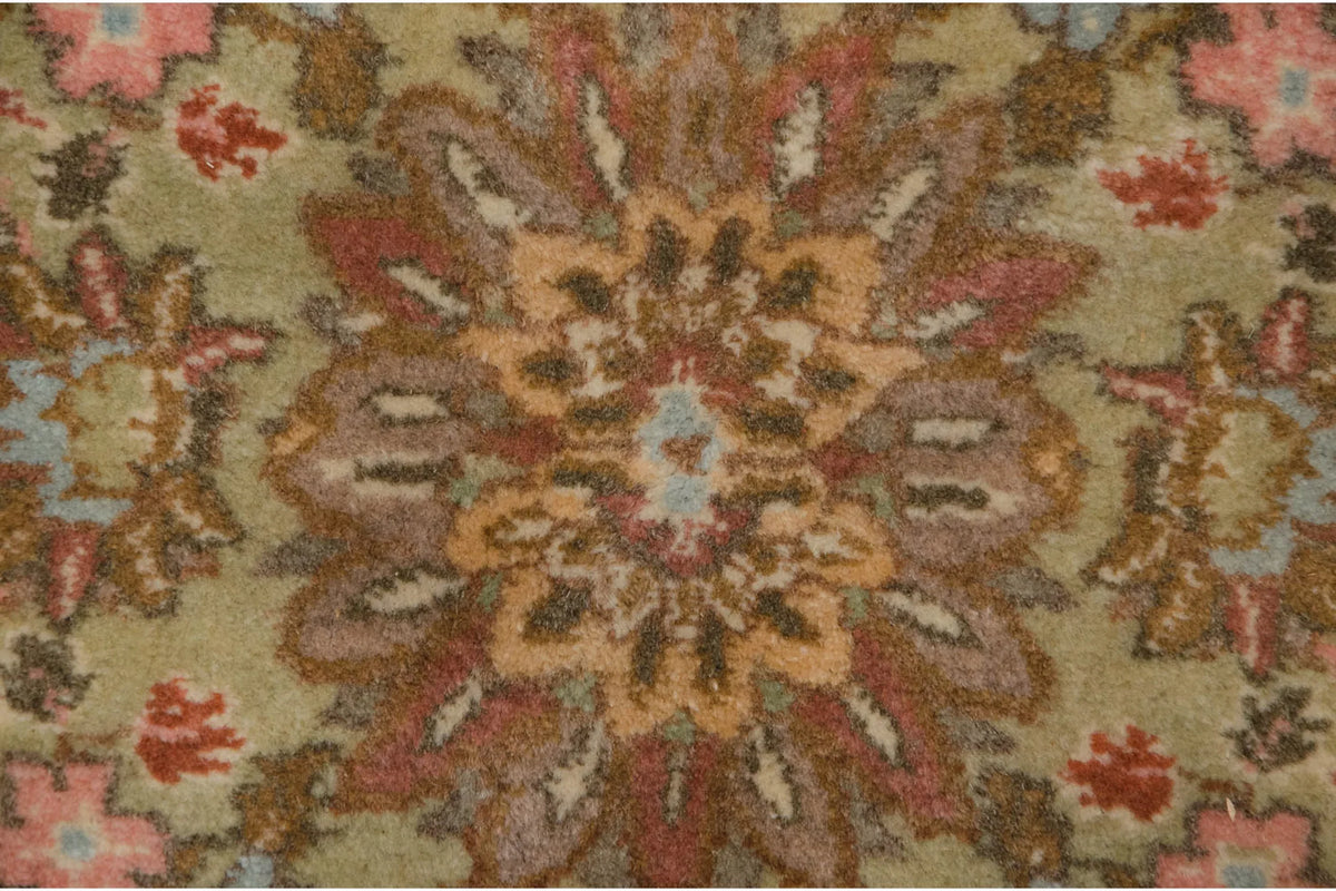 11.5x13 Vintage Tabriz Square Carpet