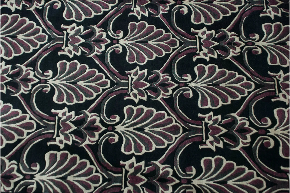 7.5x10 Vintage Indian Damask Design Carpet