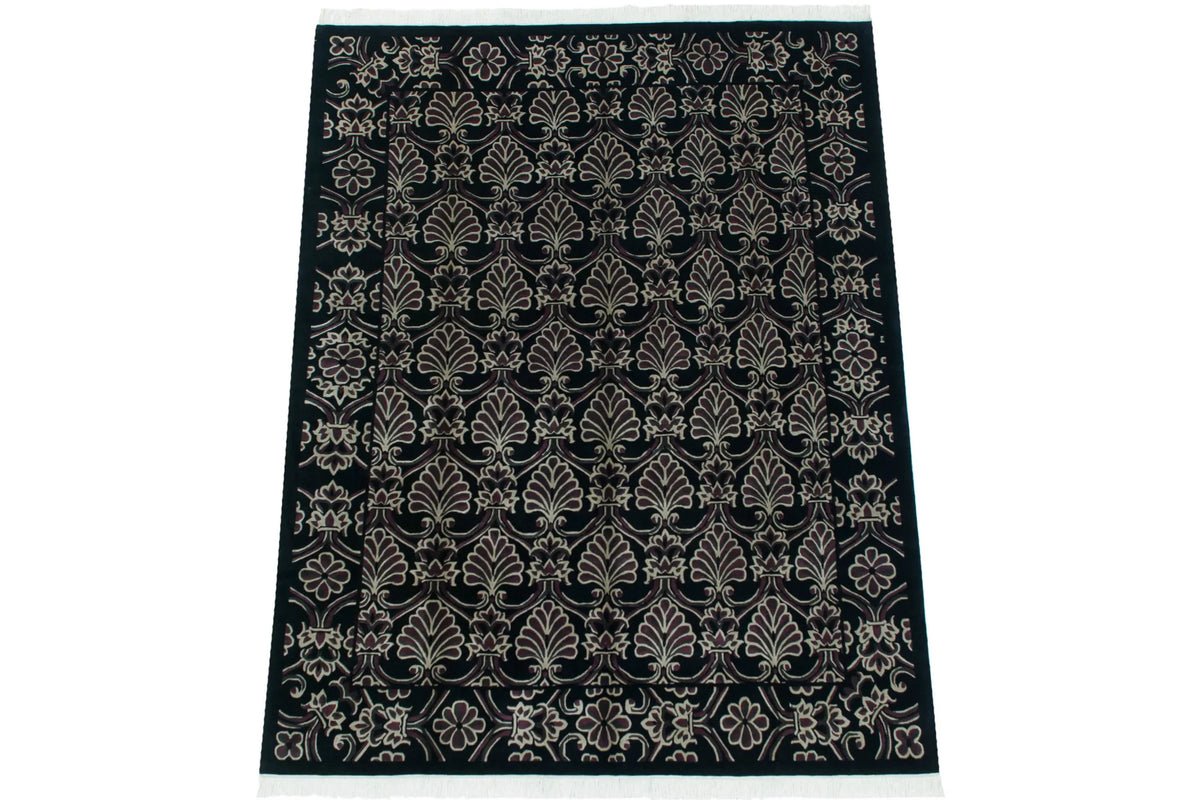 7.5x10 Vintage Indian Damask Design Carpet