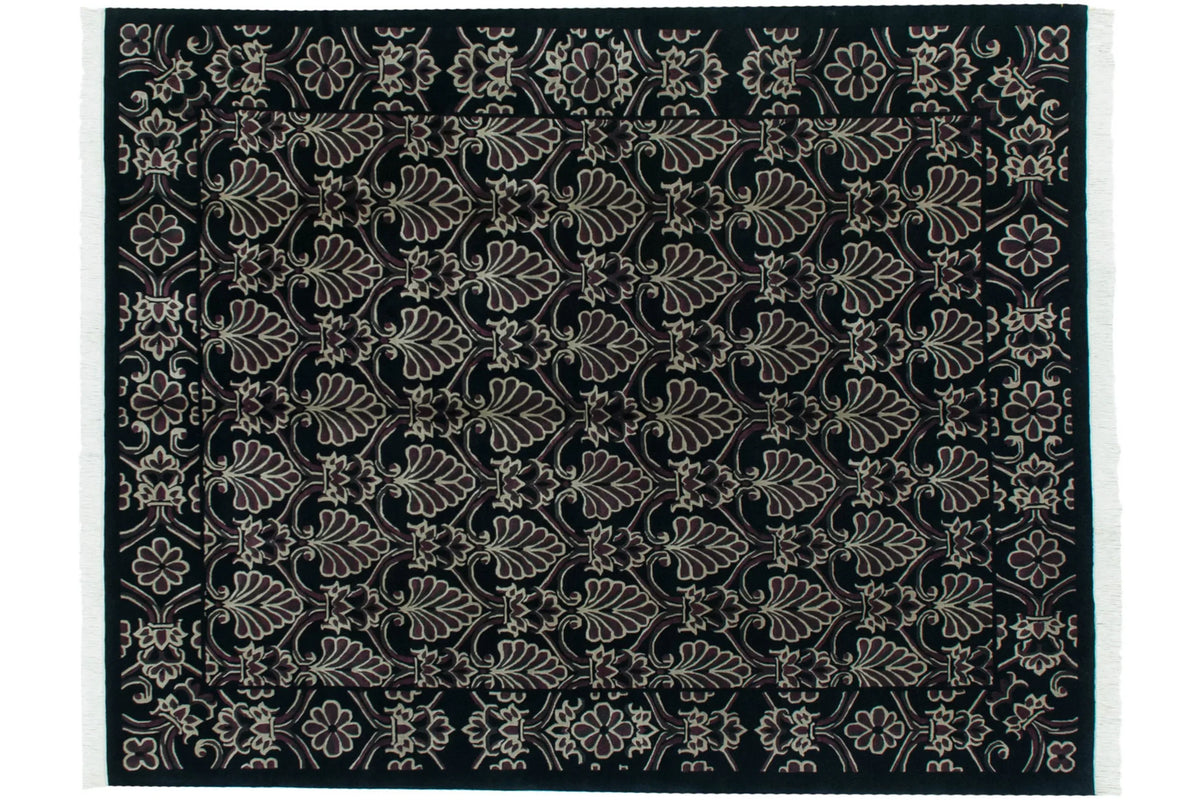 7.5x10 Vintage Indian Damask Design Carpet