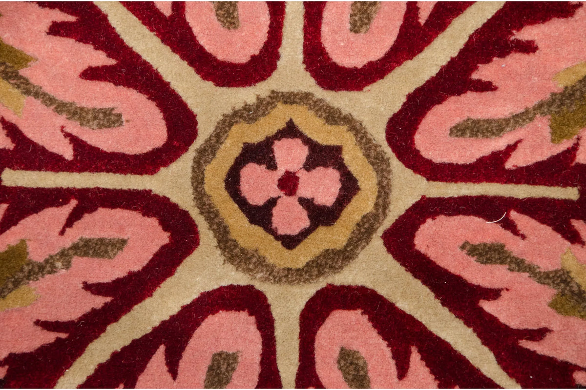 6x9 Vintage Indian Aubusson Design Carpet