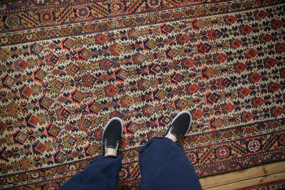 4x11.5 Vintage Hamadan Rug Runner
