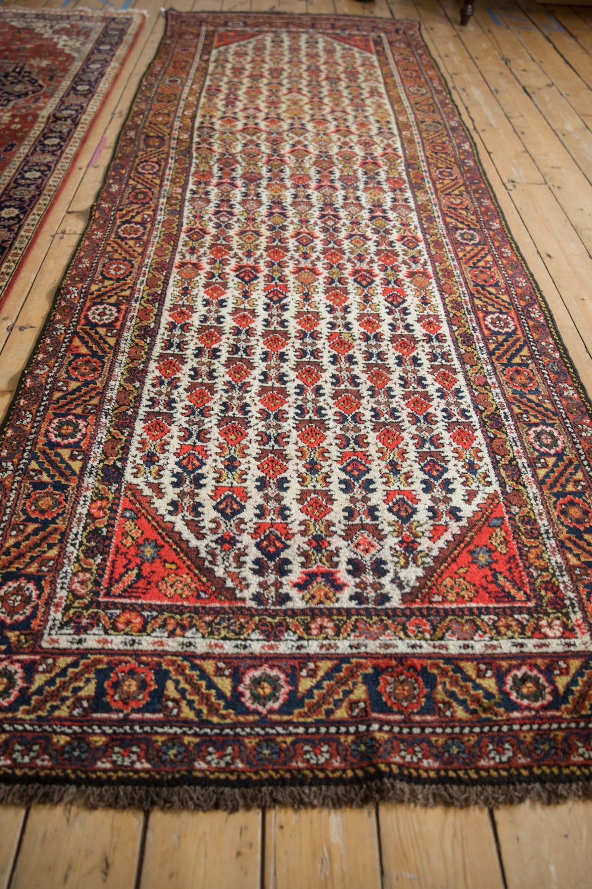4x11.5 Vintage Hamadan Rug Runner