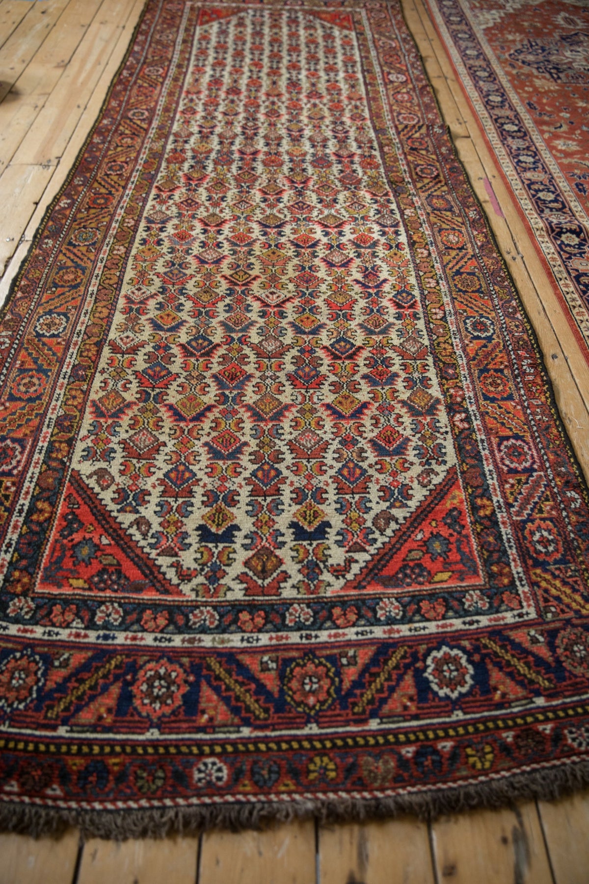 4x11.5 Vintage Hamadan Rug Runner