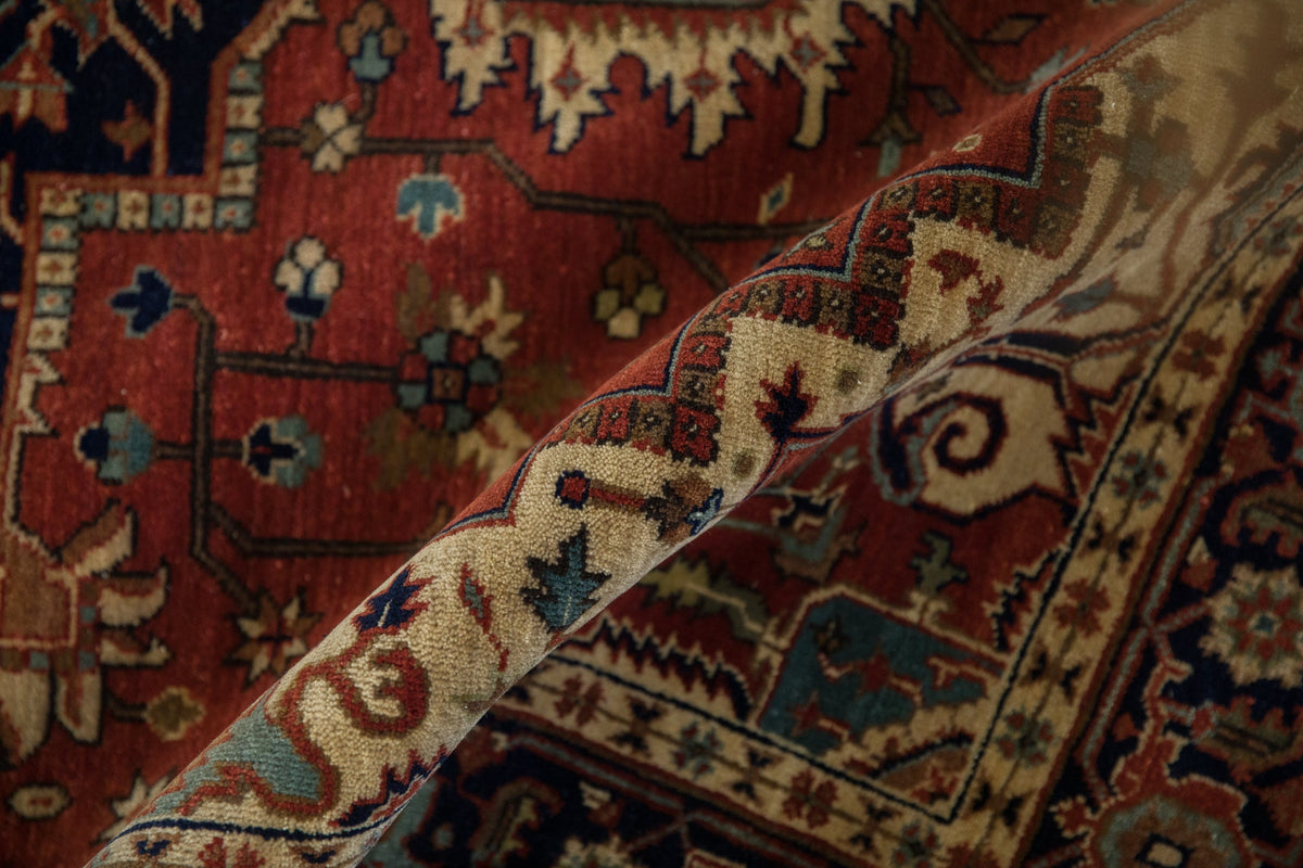 4x12 Indian Heriz Design Rug Runner