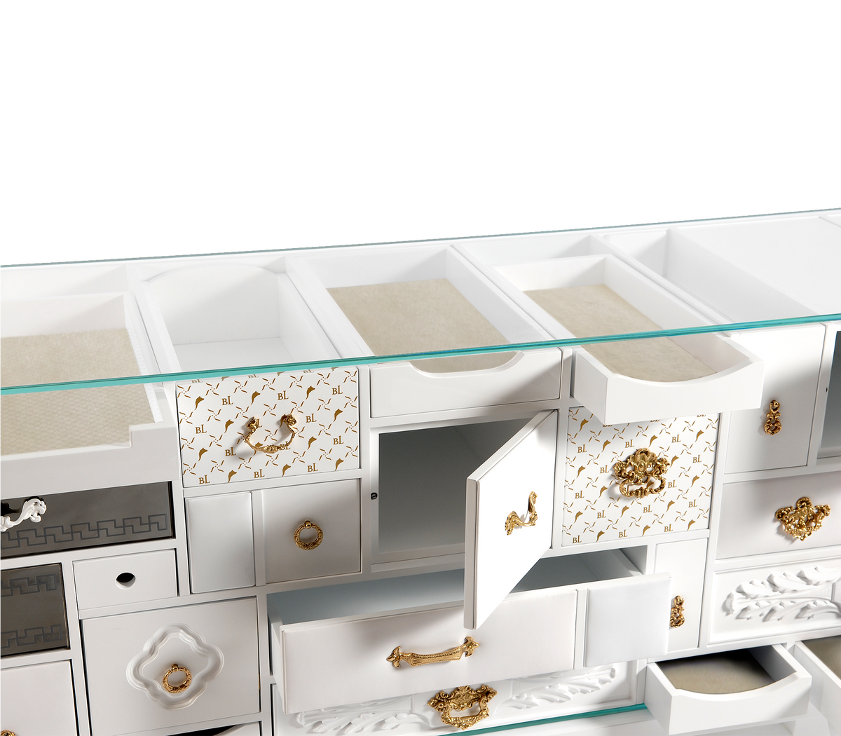 Mondrian White Sideboard by Boca do Lobo – view 4