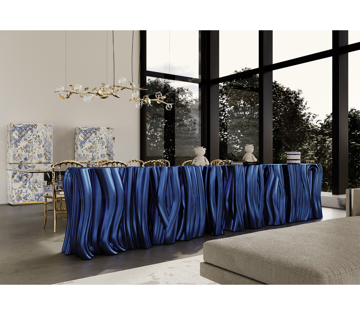 Monochrome Blue Console by Boca do Lobo – view 10
