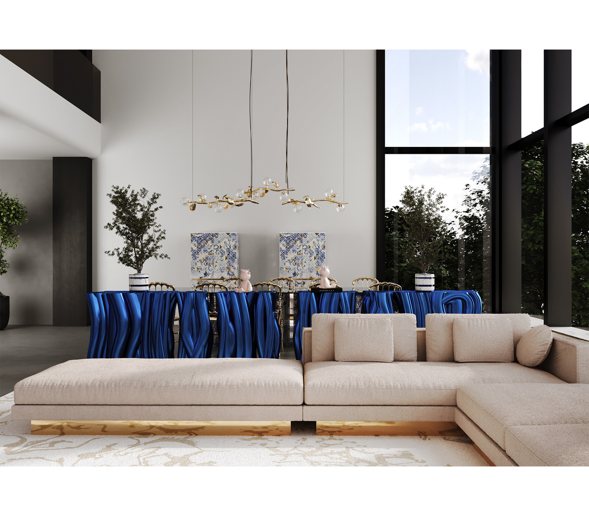 Monochrome Blue Console by Boca do Lobo – view 9
