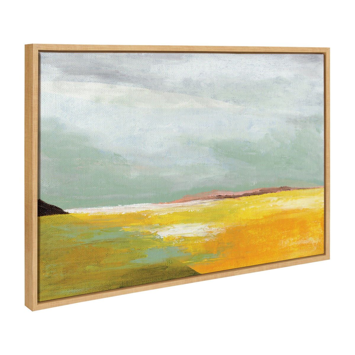 Sylvie Golden Root Lake Framed Canvas by Nikita Jariwala