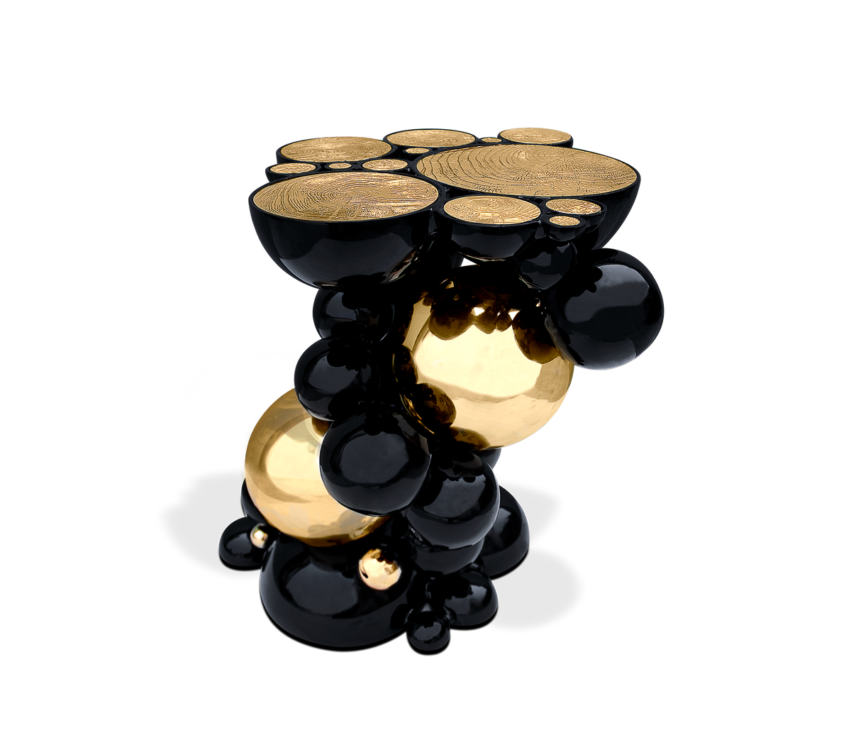 Newton Aluminium Top Side Table by Boca do Lobo – view 2