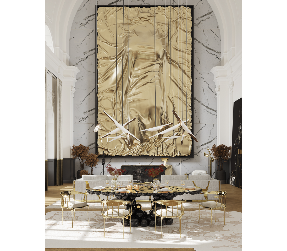 Newton Black Walnut Dining Table by Boca do Lobo – view 8