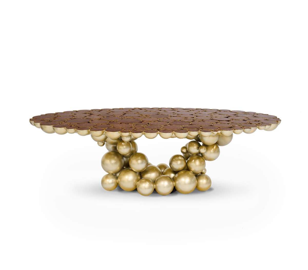 Newton Gold Walnut Dining Table by Boca do Lobo