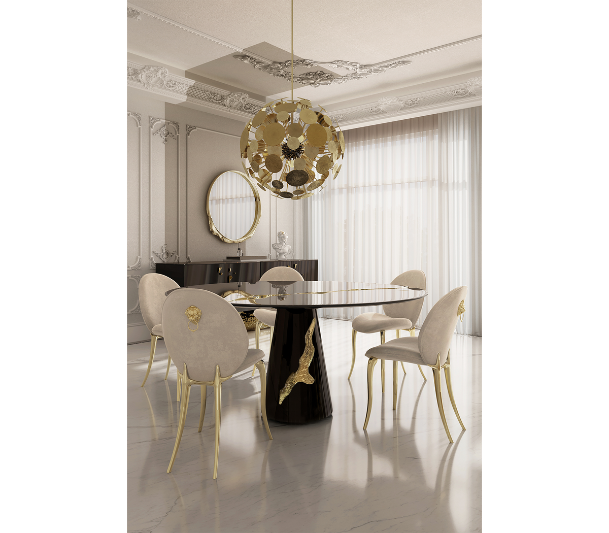 Newton Chandelier Suspension Lamp by Boca do Lobo – view 6