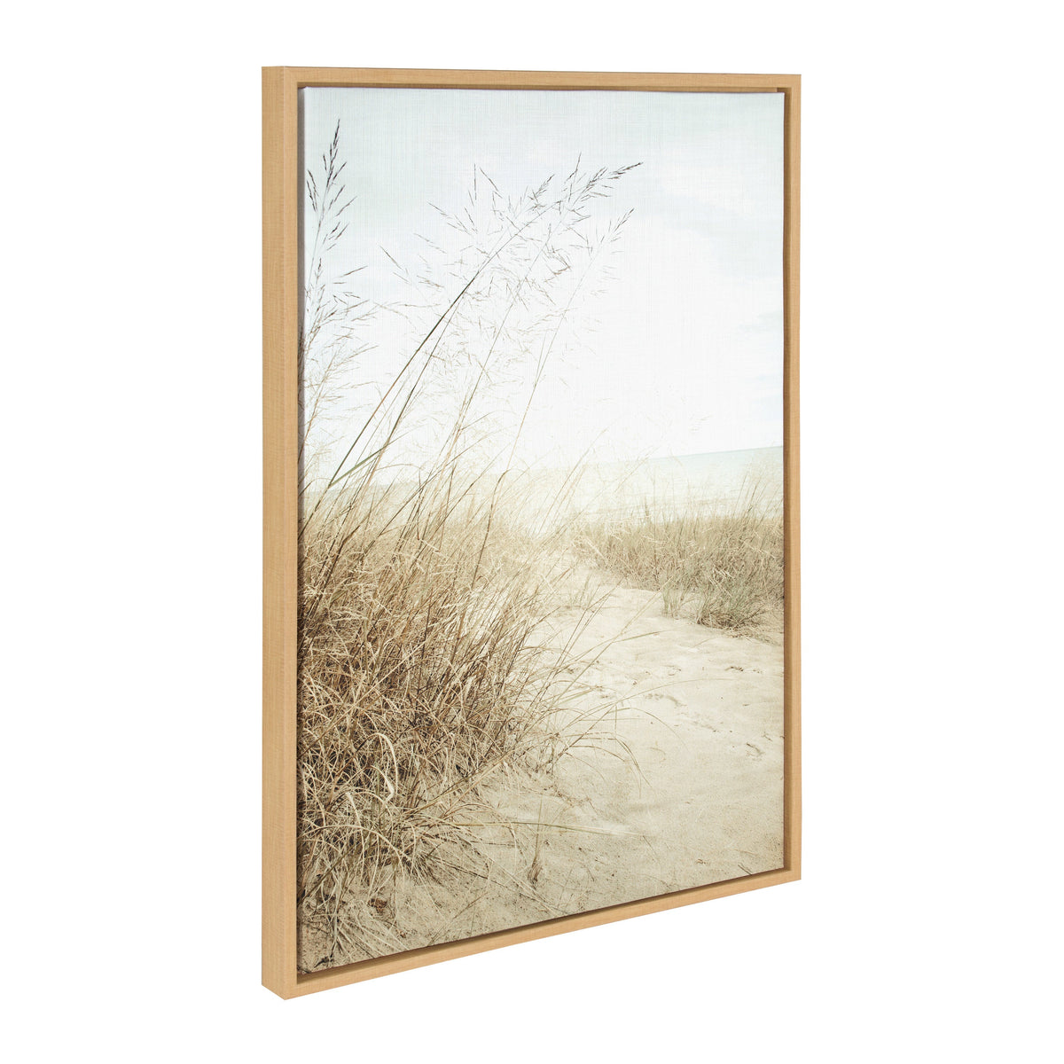 Sylvie Beach Grasses Framed Canvas by Emiko and Mark Franzen of F2Images