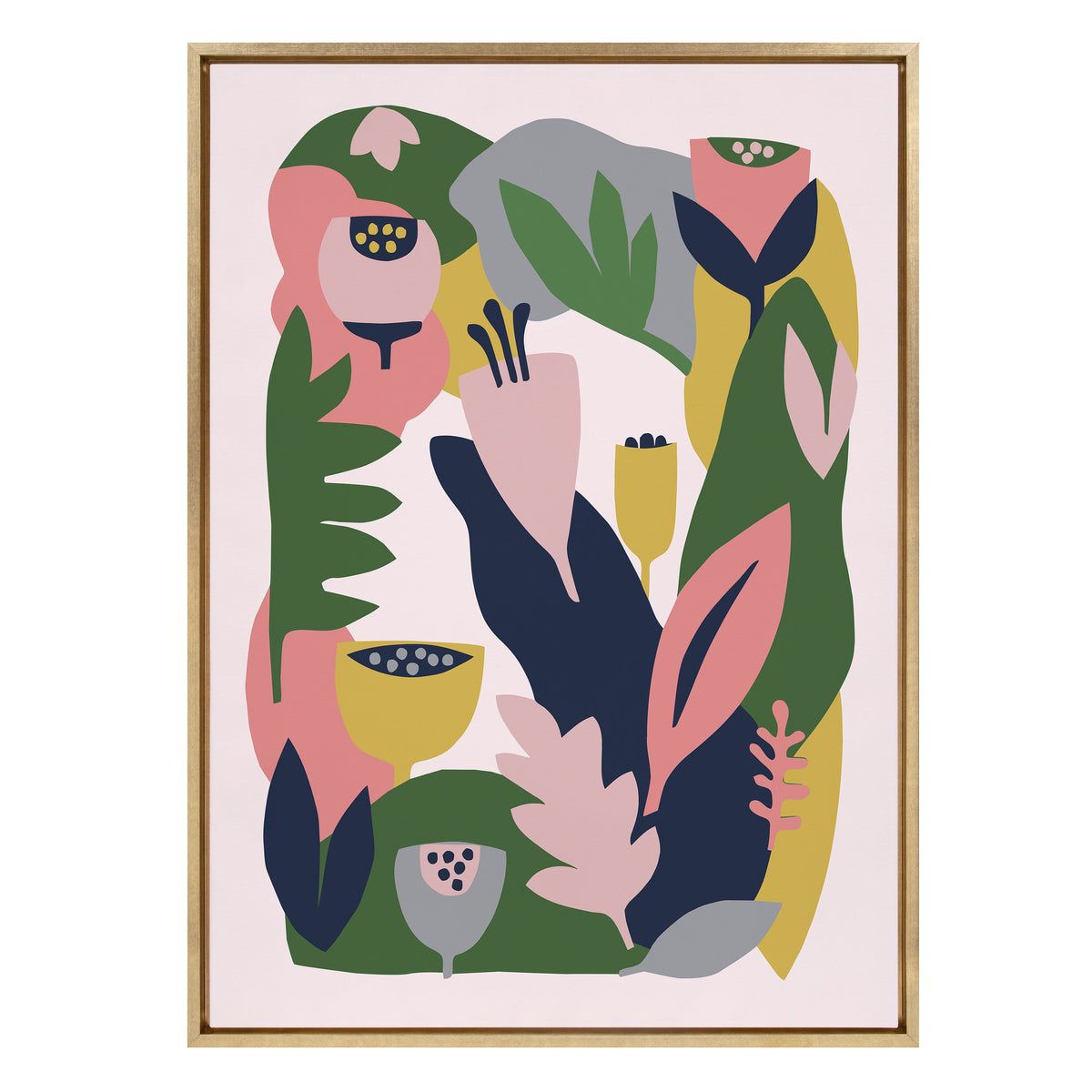 Sylvie Myriam's Garden Framed Canvas by Myriam VanNeste