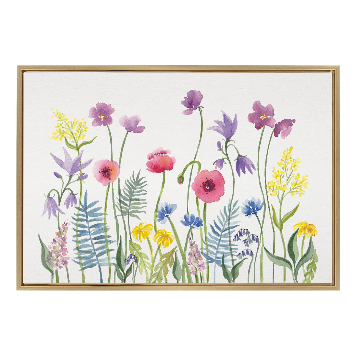 Sylvie Wildflorals Framed Canvas by Patricia Shaw