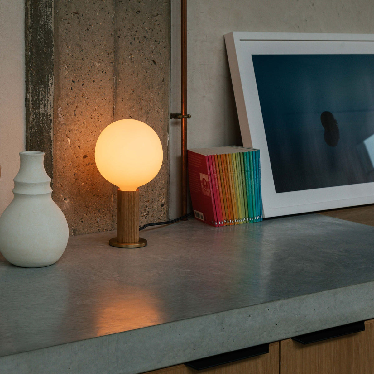 Knuckle Table Lamp + Bulb (Collective)