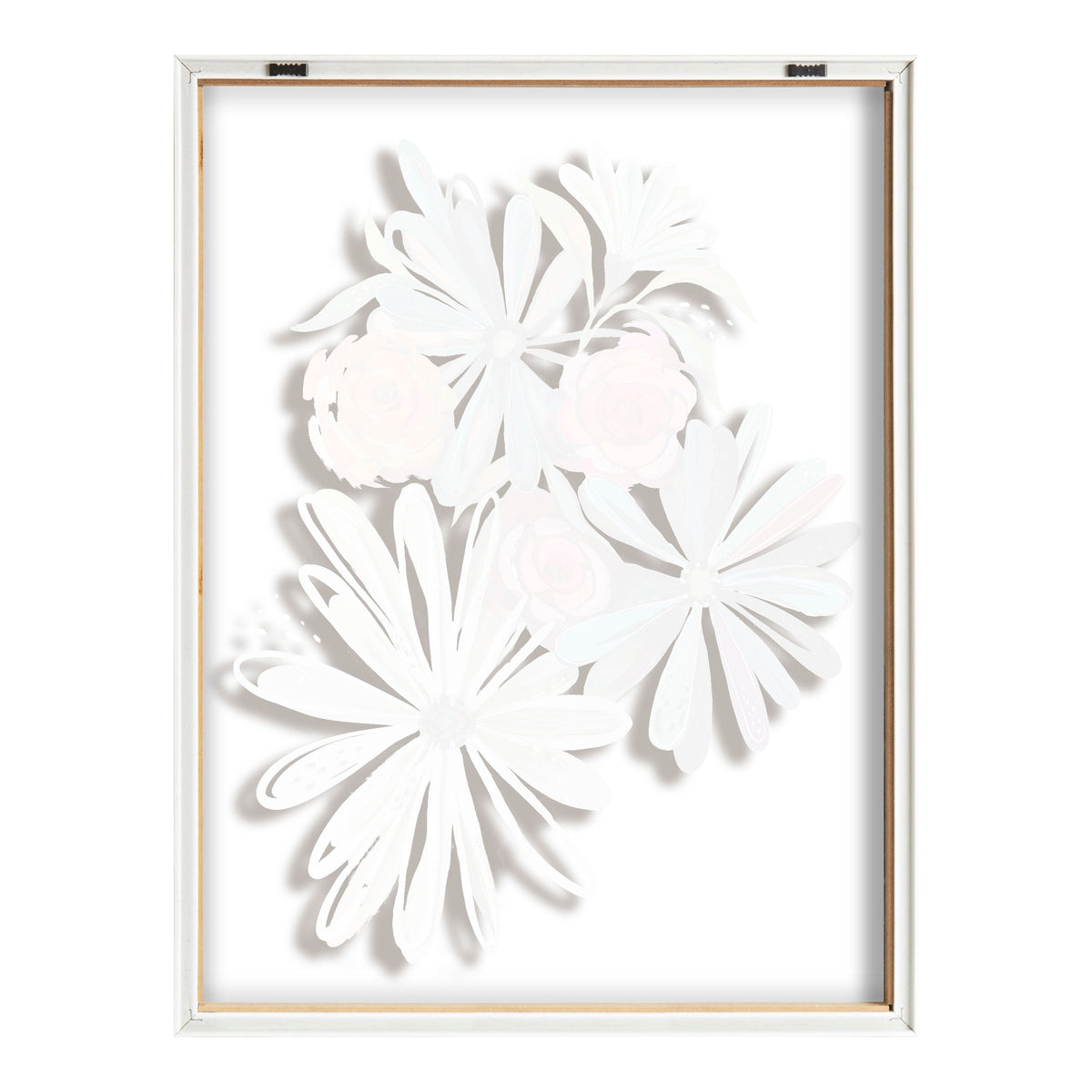 Blake Flowers on Glass 2 Whole Flowers Framed Printed Art by Jessi Raulet of Ettavee