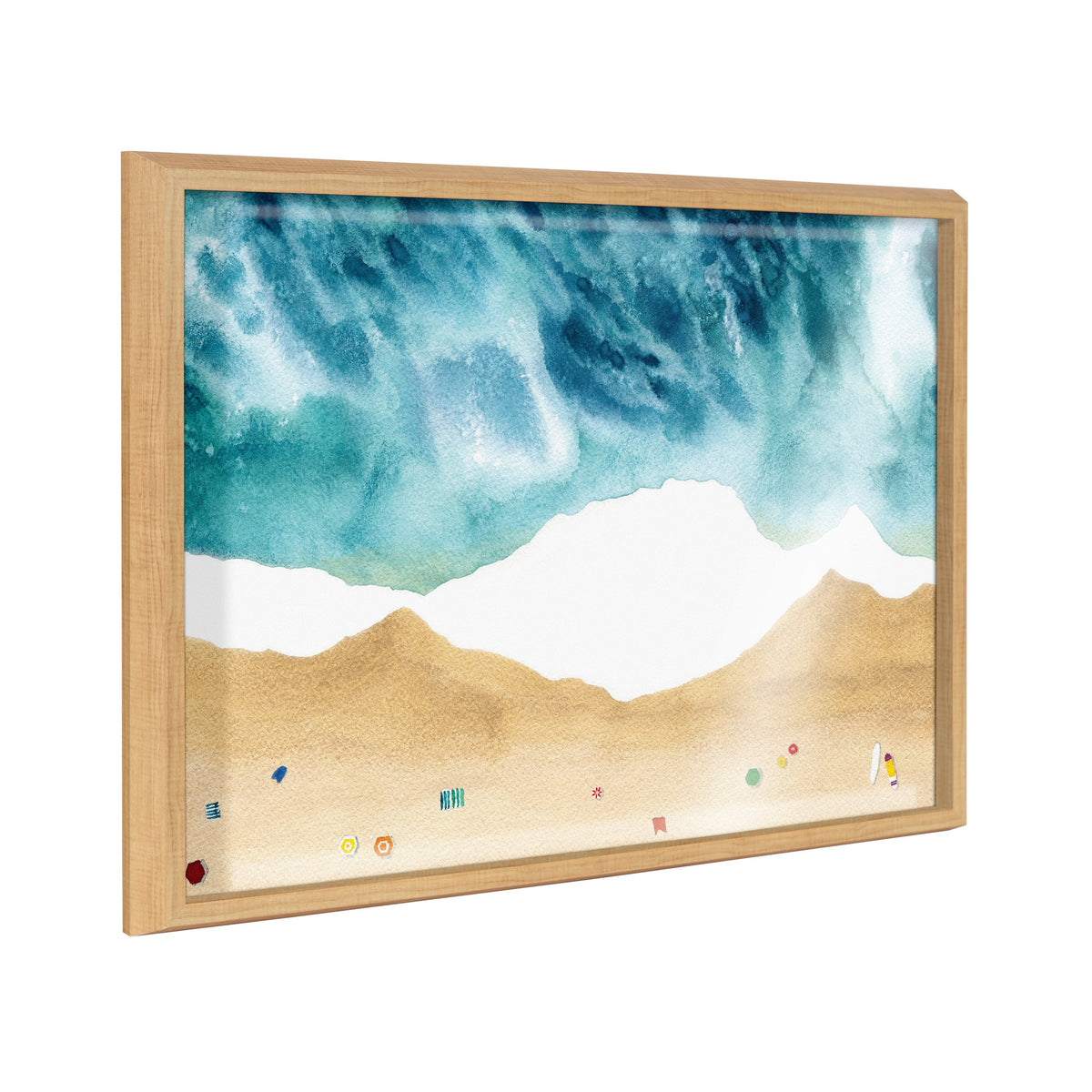 Blake North Shore Framed Printed Glass by Janet Meinke-Lau