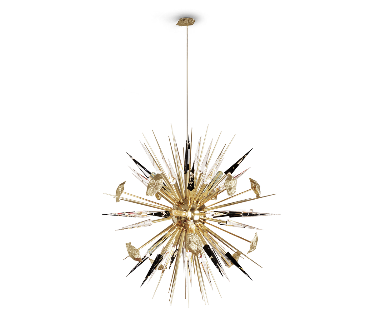 Outburst Black Chandelier by Boca do Lobo