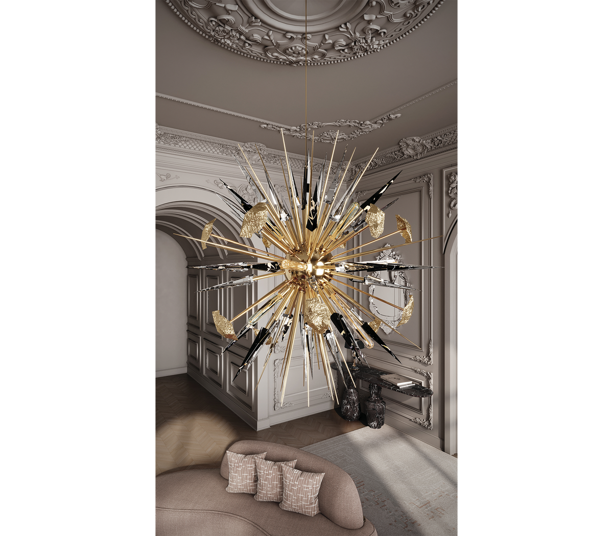 Outburst Black Chandelier by Boca do Lobo – view 4