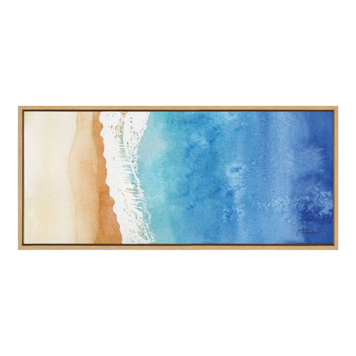 Sylvie Ocean Wake Framed Canvas by Julie Maida
